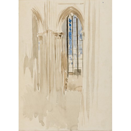 The Interior of the Cathedral of Amiens